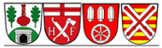 Gezeigt werden die Wappen der Verbandsmitglieder