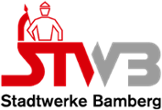 Man sieht das Logo der Stadtwerke Bamberg