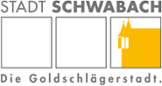LogoDrei Quartiere mit goldfarbenem Rathaus ganz links