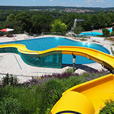 Das Terrassenschwimmbad der Stadt Bad Kissingen